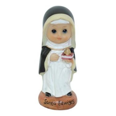 Imagem de Santa Edwiges Infantil 10cm - Enfeite Resina - Minas de Presentes