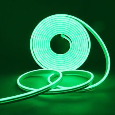 Imagem de Fita led neon 5M 12v ip65 aprova d'agua varias cores - MAXBOM, 110V/22