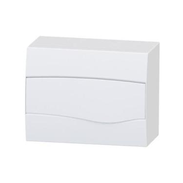 Imagem de Caixa de Distribuição Sobrepor 8UL/12DIN PVC sem Barramento IP-40 Brum