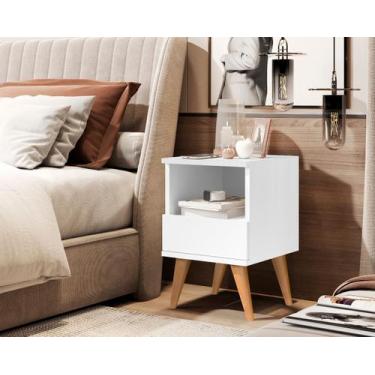 Imagem de Mesa de Cabeceira 1 gaveta Pés palito Francis Plus cores - Comprar mov