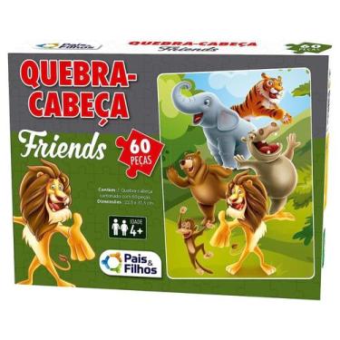 Imagem de Quebra Cabeça 60 Peças Animais da Floresta  - PaiseFilhos