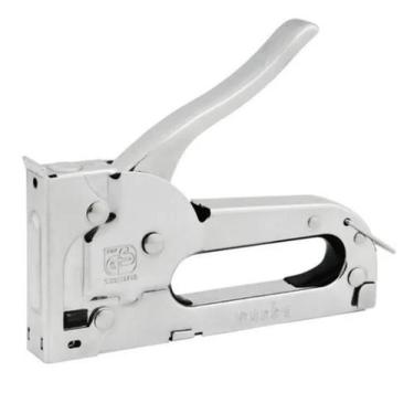 Imagem de Grampeador Tapeceiro Manual Madeira Fixaçao De Materiais - A.R Varieda