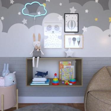 Imagem de Nicho para Quarto Infantil 80x40x40cm Bramov Móveis