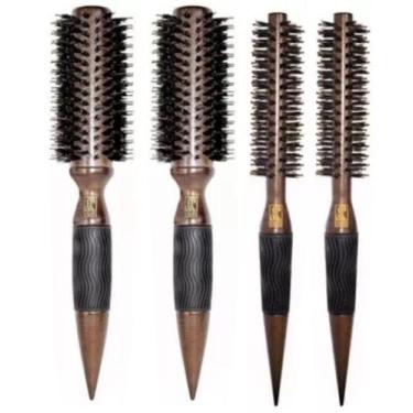 Imagem de Kit 4 escovas termicas profissionais 38/53mm marco boni - Genérico