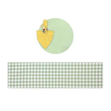 Imagem de Kit Mesa Posta Sousplat Completo Com Trilho de mesa Para Páscoa Colori