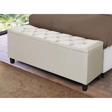Imagem de Recamier Baú Grecia Areia 130cm - Loja Tigo, Recamier Grecia 1.30cm - 