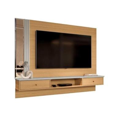 Imagem de Painel AREZ 1,60m  Para TV Até 55'' Com Espelho Bisotê 2 Portas Bascul