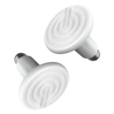 Imagem de Simple Deluxe Pacote com 2 emissores de calor de cerâmica de 150 W, lâmpada de calor sem luz para terrários de animais de estimação anfíbios, camaleões, lagartos, cobras e galinhas incubadoras