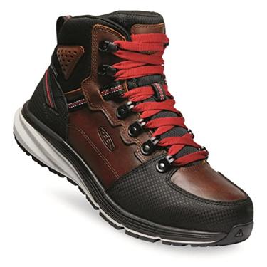 Imagem de KEEN Utility Tênis masculino Red Hook altura média bico macio impermeável Armazém trabalho, Tabaco/Preto, 9