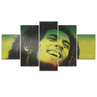 Imagem de Quadro Decorativo Mosaico MDF Bob Marley 2 115x60cm - EMPIRE GAMER