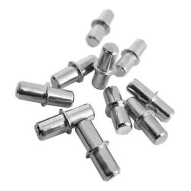Imagem de Suporte Pino Borne Duplo 5mm Aço Zincado Para Moveis 100 Pçs - comerci