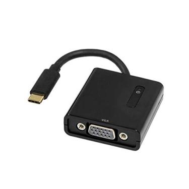 Imagem de Adaptador USB tipo-C para VGA Suporta resolução de até 1080p. Alimentado por barramento. Totalmente Plug-n-Play. Thunderbolt 3