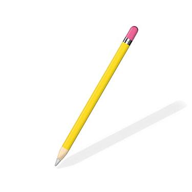 Imagem de Tacky design Skin compatível com Apple Pencil Skin - Adesivos de vinil 3 m para Apple, capa amarela estilo lápis escolar capa para lápis de maçã envoltório completo (1ª geração)
