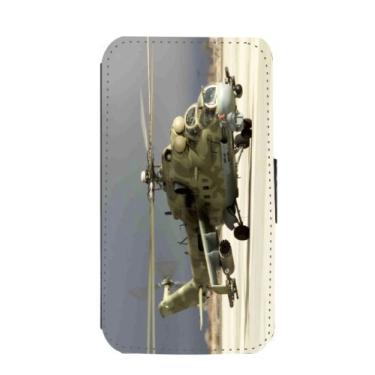 Imagem de Rikki Knight Capa carteira flip de helicóptero militar com aba magnética para Samsung Galaxy S3