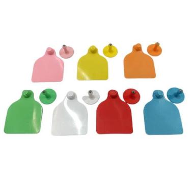 Imagem de Caixa com 50 Cj Brinco Grande sem Marcação para Gado Bovino e Macho co