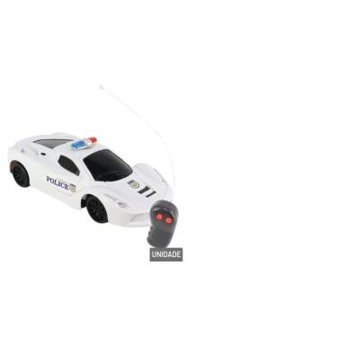 Imagem de Carro Policia Carrinho Controle Remoto Viatura A Pilha Cor
