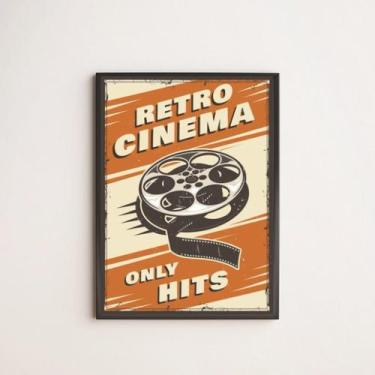Imagem de Quadro Decorativo Retrô Cinema Only Hits 24x18cm - Quadros On-line, Ma