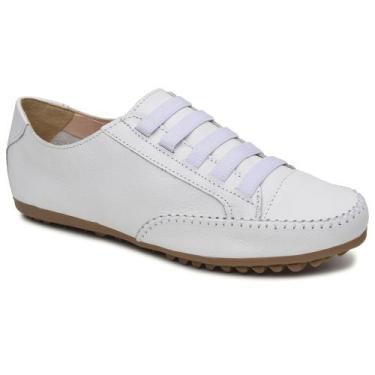 Imagem de Sapatênis Casual em Couro Krn Shoes com Elástico e Sola Leve Costurada