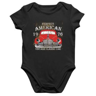 Imagem de Body Bebê Algodão Vintage Classic Car - Foca na Moda, Preto, G