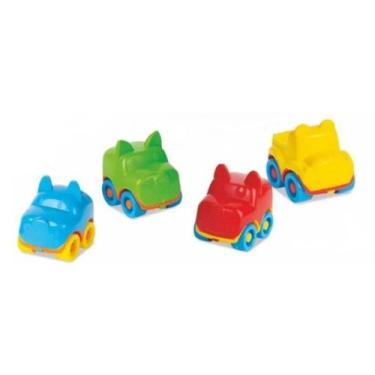 Imagem de Carrinhos Baby Animal Brinquedo Corrida Infantil Com 4 Carros - Divpla