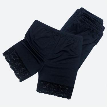 Imagem de Kit De 5 Short Feminino Com Barra Anagua Básico Não Marca - Empório da