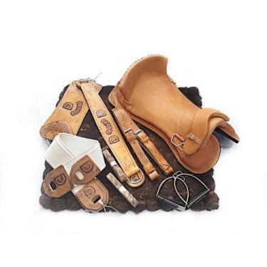 Imagem de Montaria Sela Freio Ouro Cavalo Crioulo Jm04 - SELARIA SERRANO