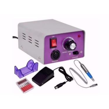Imagem de Lixa Eletrica Bivolt 110v/220v Com Pedal Para Unhas De Porcelana, Gel 