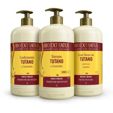 Imagem de Kit Tutano Bio Extratus (1L) Shampoo, Condicionador e Creme de Silicone