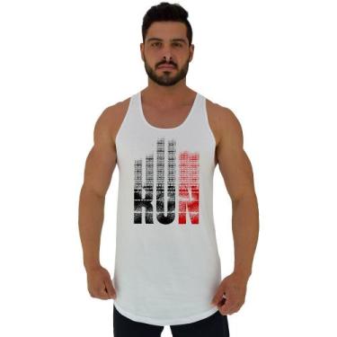 Imagem de Regata Longline Estampada Masculina MXD Conceito Run, Branco, G, Mascu
