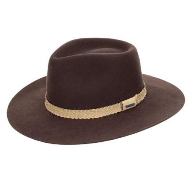 Imagem de Chapéu Regional Farroupilha Feltro Marrom - Pralana 0703, 59
