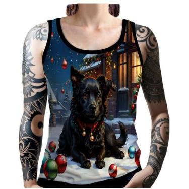 Imagem de Regata Camiseta Tshirt Natal Festas Cachorro Noel Neve 3 - Enjoy Shop,