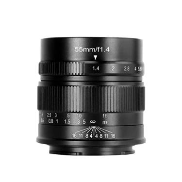 Imagem de Lente 7artisans 55mm F1.4 APS-C com Foco Manual Prime e Montagem M4/3, compatível com câmeras Canon EOS-M/EOS-M2/EOS-M3/EOS-M100/EOS-M5 EOS-M6/EOS-M50/EOS-M10/EOS-M200