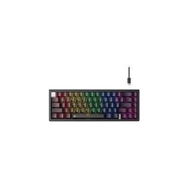 Imagem de Teclado Mecânico Gamer Rise Mode GM1 Pro Black, ARGB, Mini (65%), Switch Outemu Brown, USB-C, Preto - RM-TCM-GM1P-BBRO