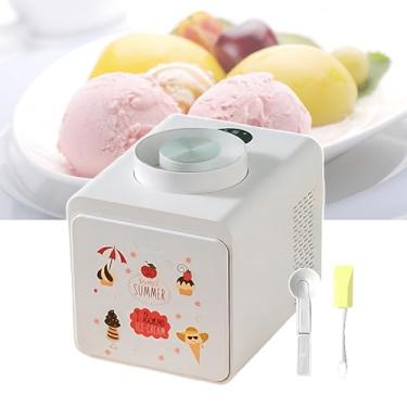 Imagem de CHONGHAN 120w MáQuina De Sorvete,MáQuina De Sorvete Caseira,MáQuina De Sorvete Italiana De 1000ml,MáQuina De Sorvete De Frutas Congeladas,32r/Min