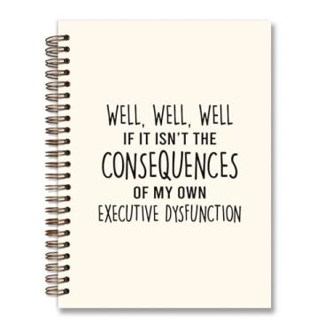 Imagem de foedor Caderno espiral moderno de saúde mental, antiansiedade, forrado com psicologia, capa dura, pautado na faculdade, material escolar universitário, caderno de terapeuta, estudante, professor