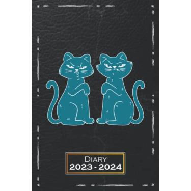 Imagem de Diary 2023-2024: Cat, Pet | A5 (6x9) | One Week on a Double Page | Softcover | From Monday to Sunday | Weekly Planner | Animals | qb1