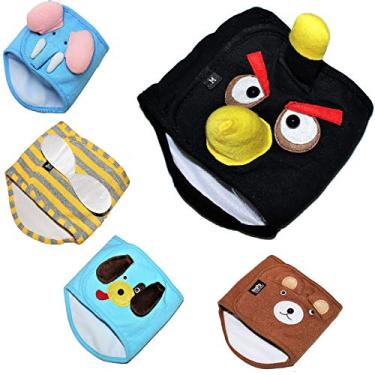 Imagem de Cachorro filhote engraçado fralda barriga faixa macho para raças pequenas (preto, P - cintura 20,3 - 25,4 cm)