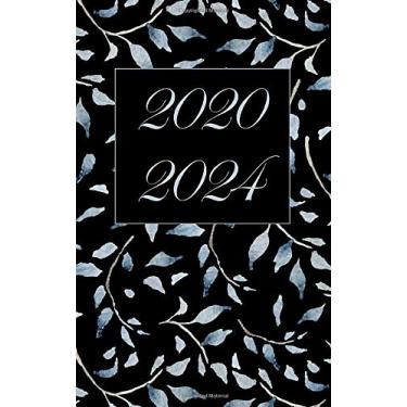 Imagem de 2020-2024: Five year planner 5 x 8" small pocket size : 60 month calendar with holidays (Jan 2020 - Dec 2024) : flower winter 2 (5 year planner)