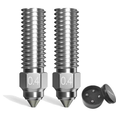 Imagem de SainSmart Kit de Bicos de Alto Fluxo Oficial Creality K1, Bicos de Aço de 0,4 Mm, 0,6 Mm E 0,8 Mm Feitos de Liga de Cobre E Aço Temperado, Resistência A Altas Temperaturas, Impressão de Alta Velocidad