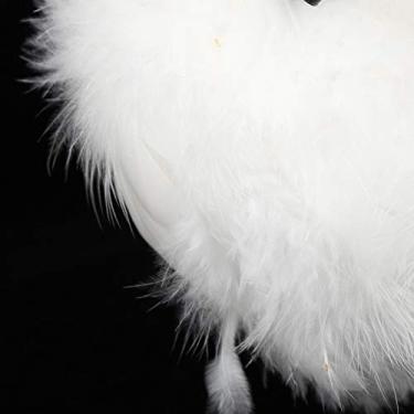 Imagem de Brinquedo de Pelúcia de Coruja Branca de Simulação de Espuma - Decoração Realista para Casa, Jardim e Decorações de Férias