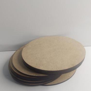 Imagem de Kit 100 Bolachas 10x10 Mdf Base Sousplat 3mm Para Artesanato - Loja Bé