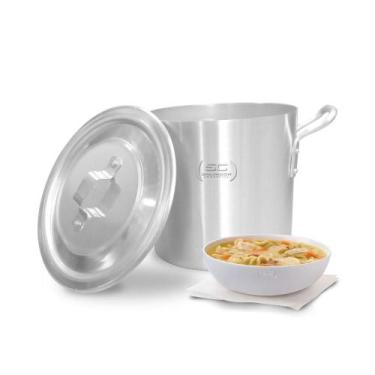 Imagem de Caldeirão Para Sopa Hotel Altura 18cm Nº 20 com Tampa de Alumínio 6,3L