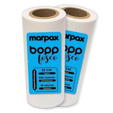 Imagem de BOPP Fosco para laminação Bobina A3 32cmx350m Marpax 2un