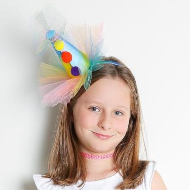 Imagem de Tiara Chapéu Palhaço Pompom Carnaval Fantasia