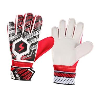 Imagem de UGPLM Luvas do goleiro de futebol luvas de treinamento, Vermelho Tamanho 6
