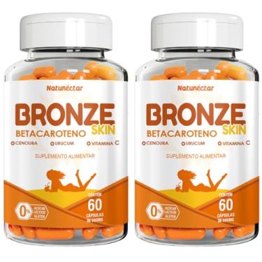 Imagem de Kit Combo 2 Bronze Skin Betacaroteno + Vitamina C 120 Cápsulas Natunéctar