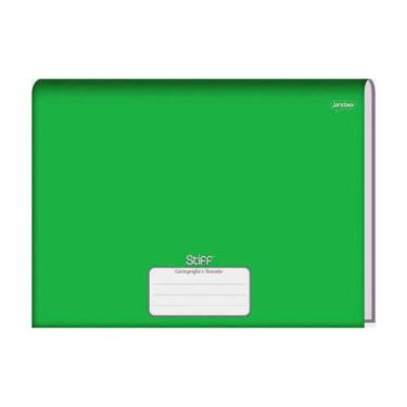 Imagem de Caderno de Desenho Brochura Capa Dura 96F Stiff Verde Jandaia