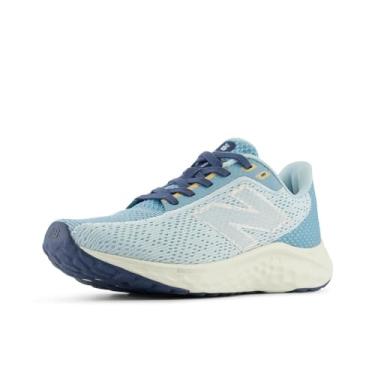 Imagem de New Balance Fresh Foam Arishi V4 Tênis de corrida feminino, Azul pedreira/azul cromado/prata metálico, 36