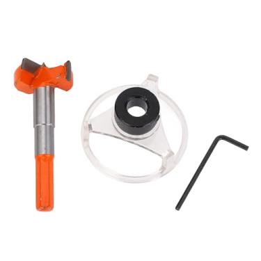 Imagem de 35 Mm de Abridor de Orifício de Madeira Ajustável 3 Cortador de Flauta Com Tampa de Poeira para Perfuração do Painel Porta do Armário