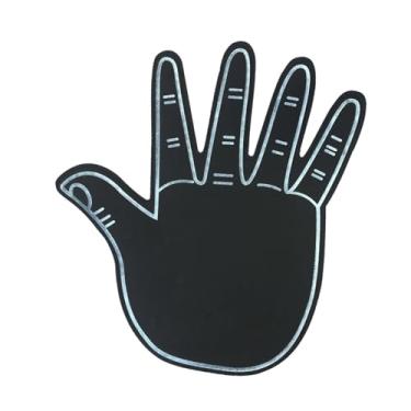 Imagem de ＫＬＫＣＭＳ Dedo de espuma, luvas de mão de espuma EVA, acessórios de fãs de esportes, luvas de aplausos, dedo de torcida para reuniões atléticas, Preto